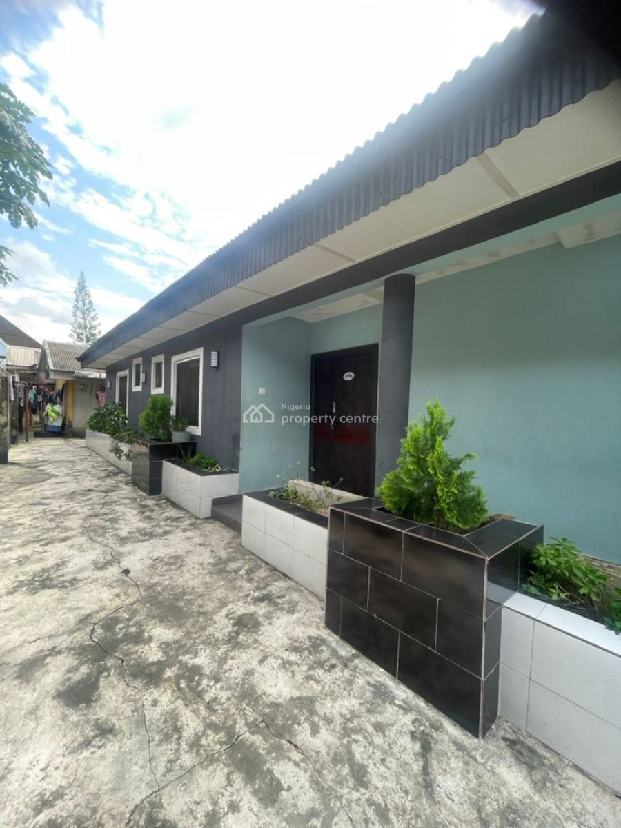 American Standard Pop 3 Bedroom Bungalow with 1 Bedroom Flat, Road 18 Agip Housing Estate, Rumueme, Port Harcourt, Rivers, Detached Bungalow for Sale