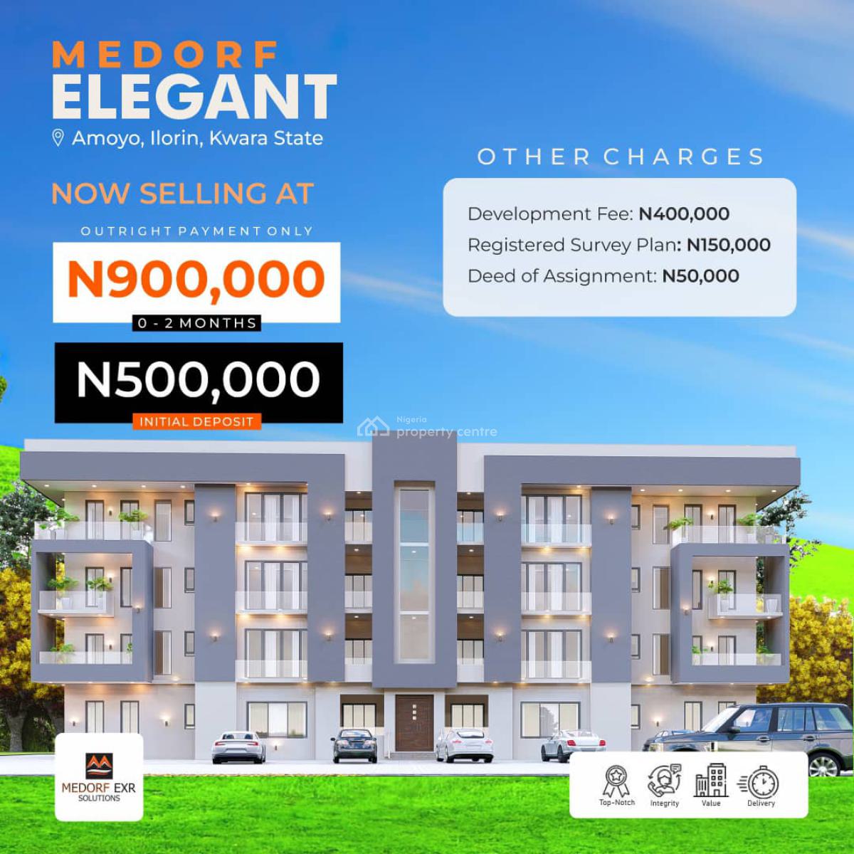 Medorf Elegant Estate, Amoyo Ilorin, Ilorin West, Kwara, Residential Land for Sale