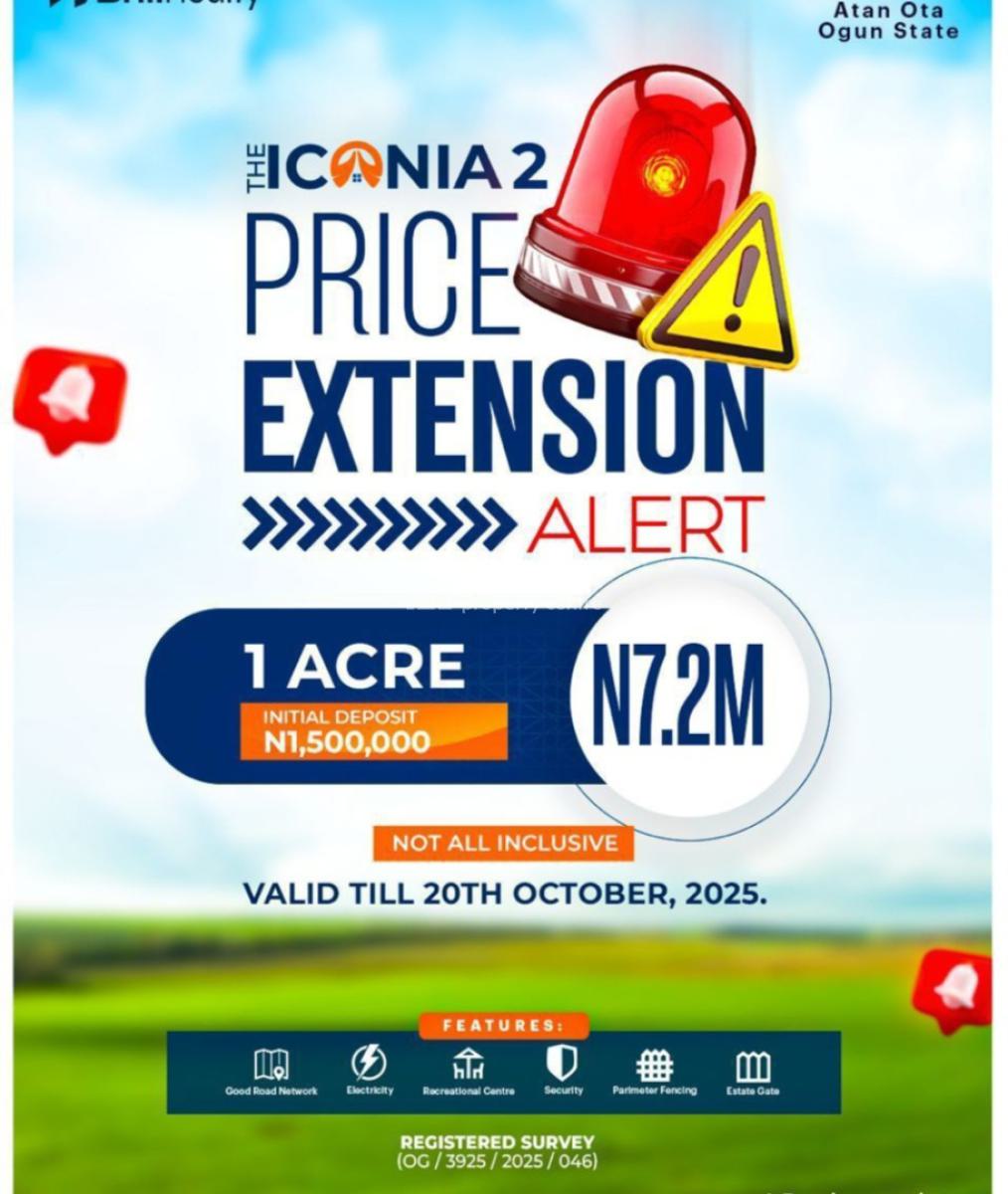 a Plot of Land in a Serene Location, Atan Ota, Ado-odo/ota, Ogun, Land for Sale