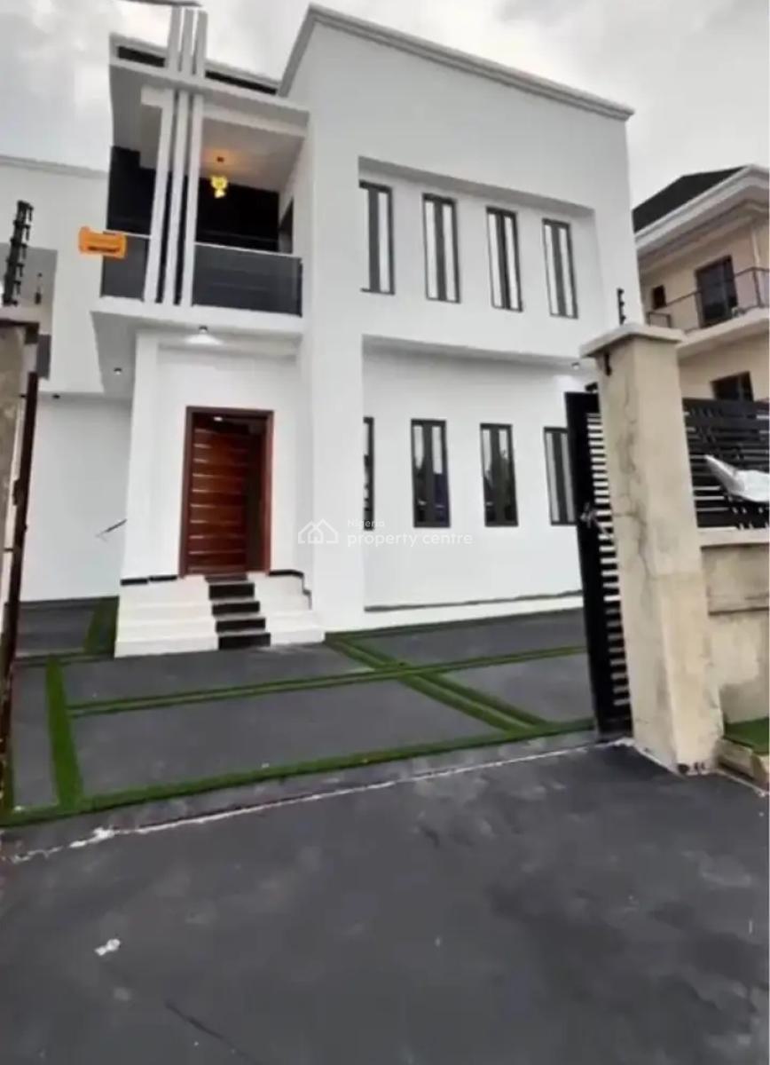 Newly Built 4 Bedroom Detached Duplex with Bq, Ocean Palm Estate Sangotedo Before Shoprite, Sangotedo, Ajah, Lagos, Detached Duplex for Sale