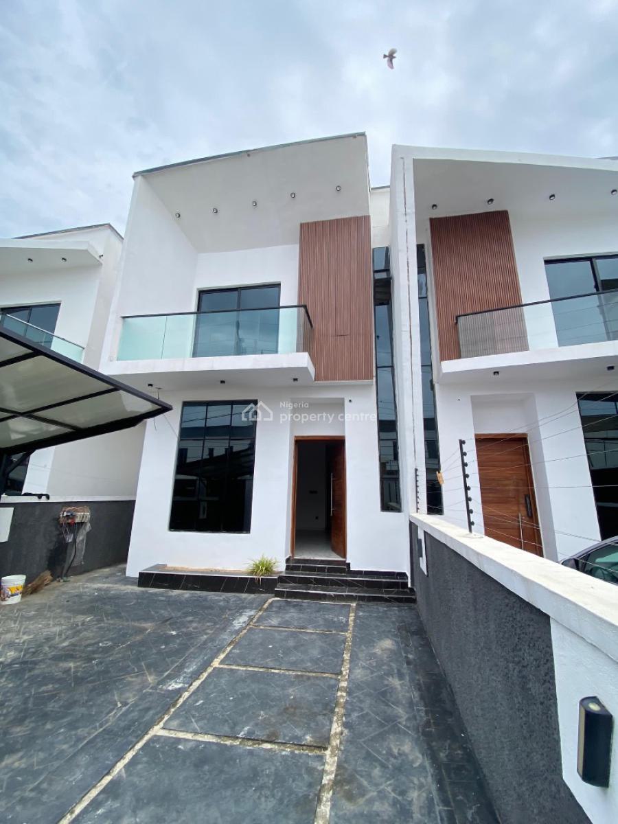 Modern 4-bedroom Semi-detached Duplex with Bq, Ikota, Lekki, Lagos, Semi-detached Duplex for Rent