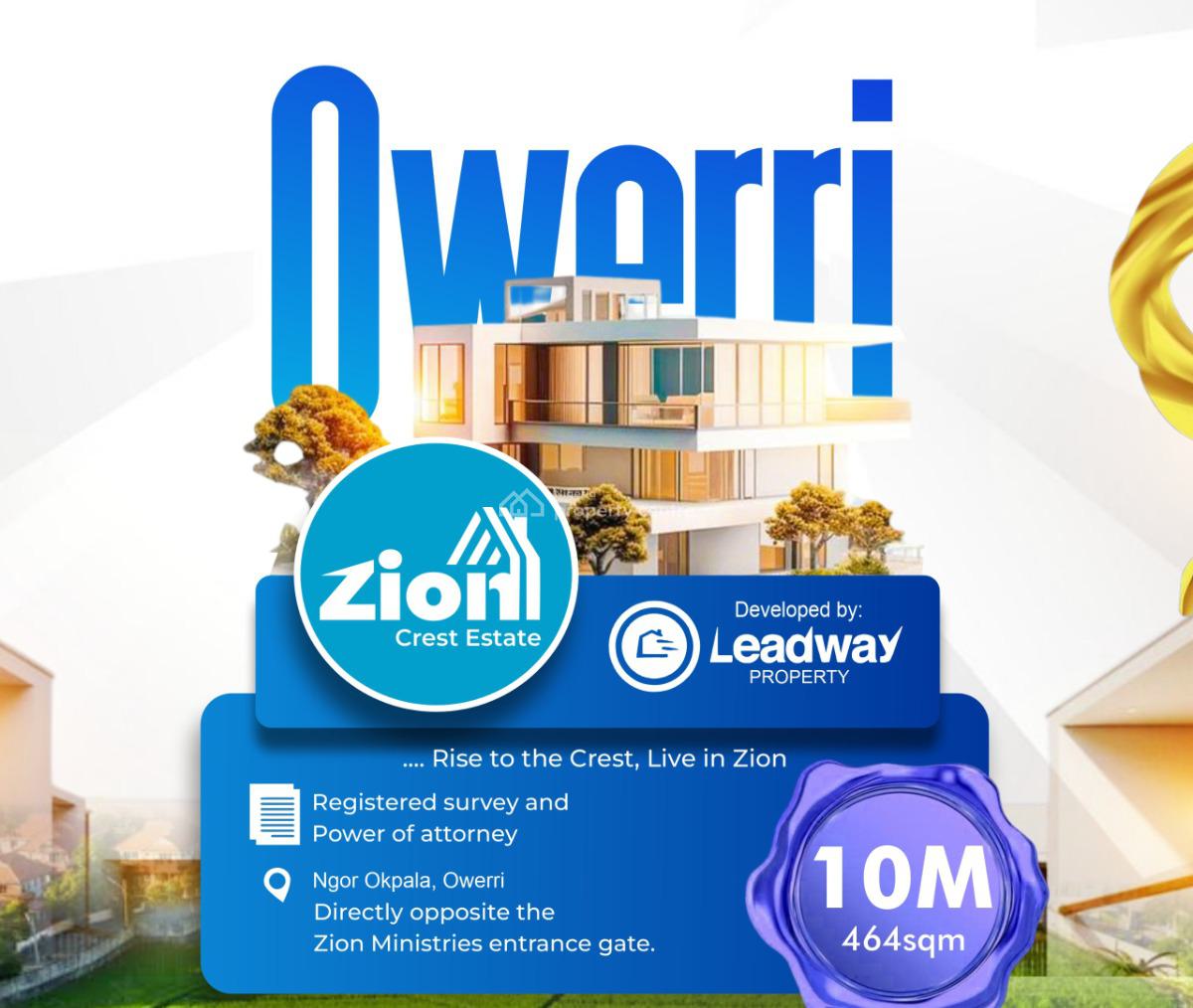 Land in a Unique Environment, Crown City, Ngor Okpala, Imo, Mixed-use Land for Sale