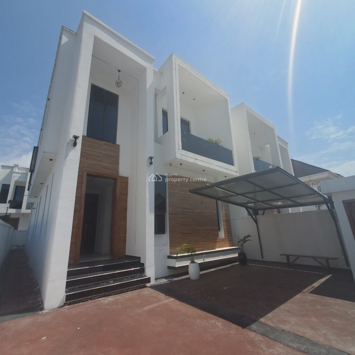 Amazing 5 Bedroom Duplex with a Bq in a Secured Estate, Chevron, Lekki, Lagos, House for Sale