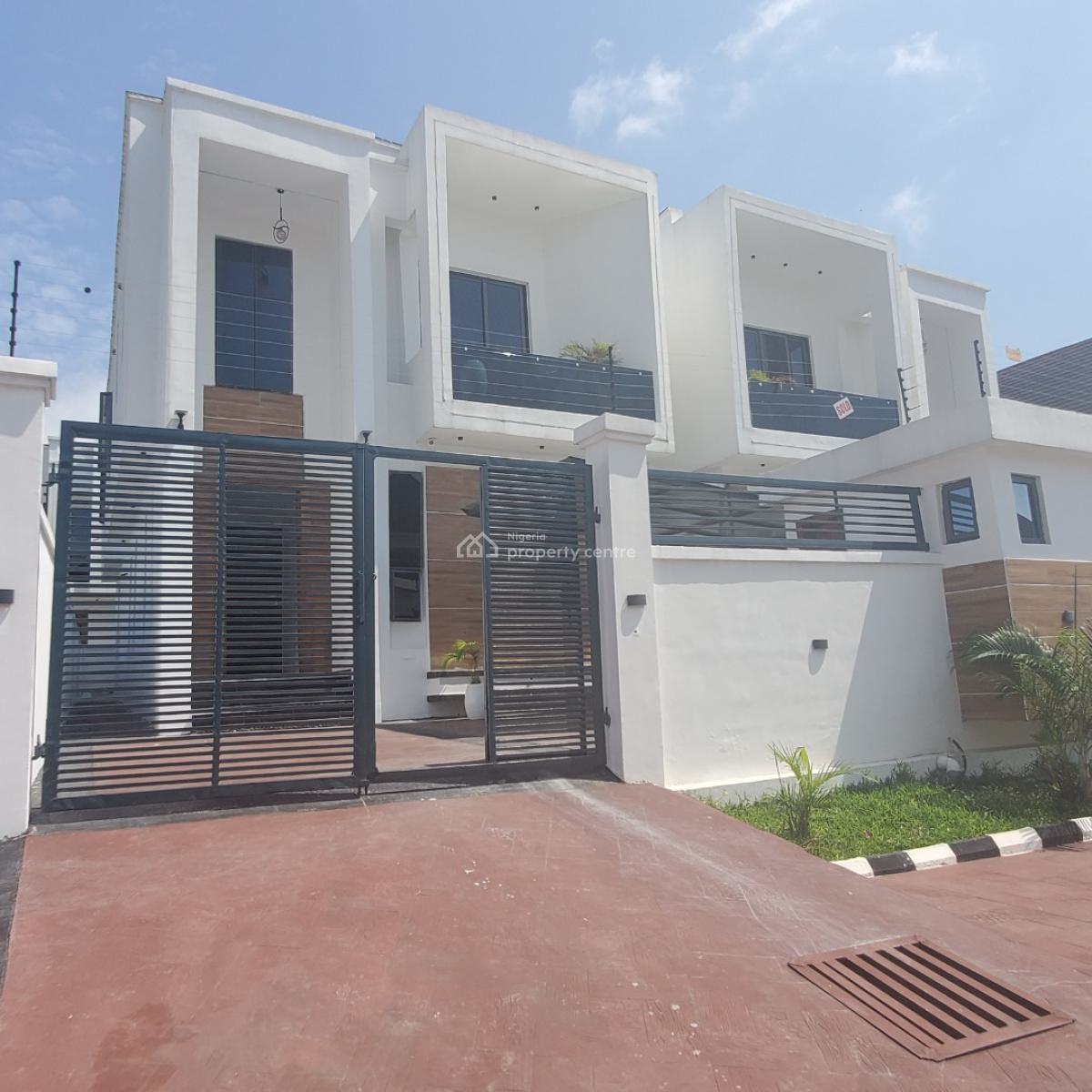 Amazing 5 Bedroom Duplex with a Bq in a Secured Estate, Chevron, Lekki, Lagos, House for Sale