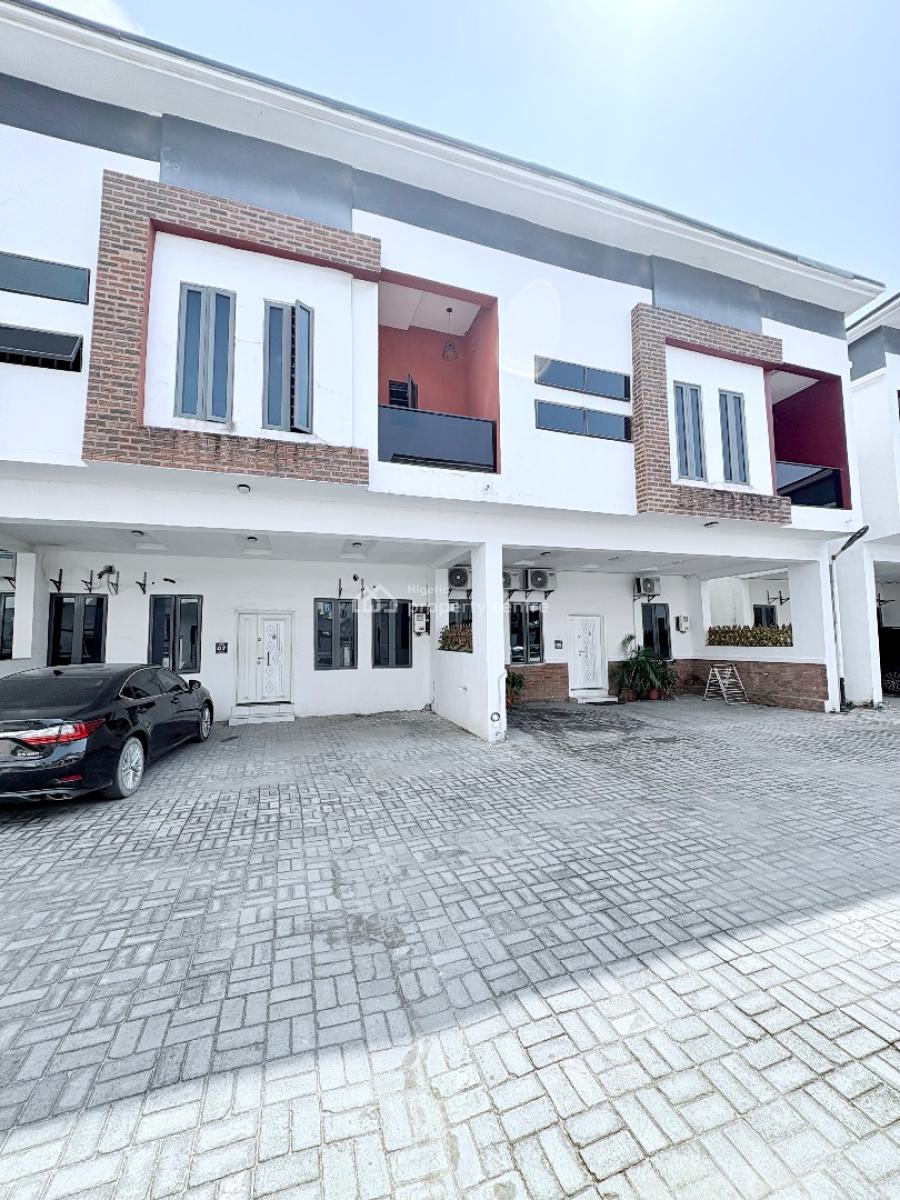 4 Bedroom Terraced Duplex with Pool and Gym in a Code-access Estate, Before Orchid Enyo Filling Station, Orchid Road By Lekki 2nd Toll Gate, Lekki, Lagos, Terraced Duplex for Rent