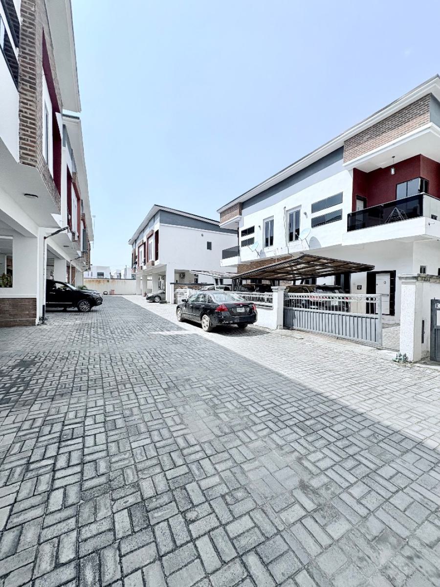 4 Bedroom Terraced Duplex with Pool and Gym in a Code-access Estate, Before Orchid Enyo Filling Station, Orchid Road By Lekki 2nd Toll Gate, Lekki, Lagos, Terraced Duplex for Rent