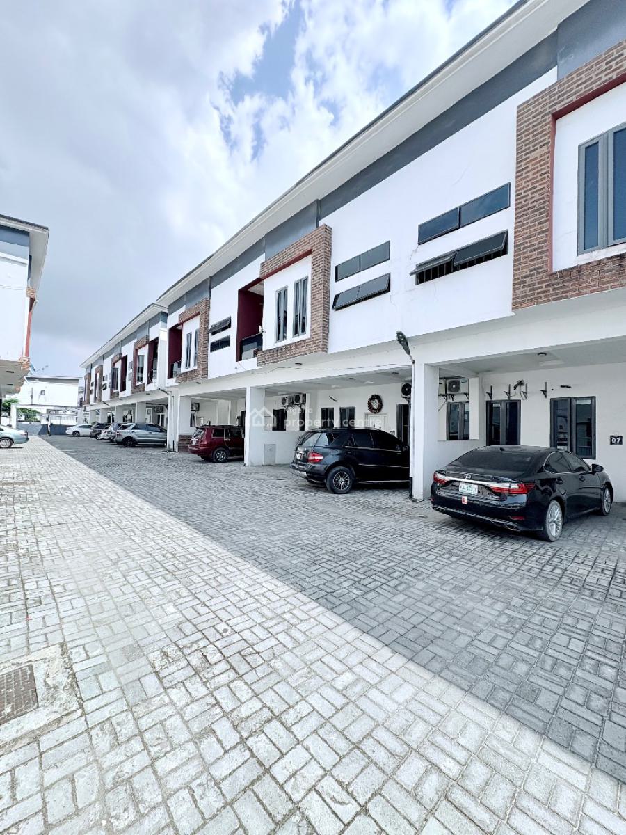 4 Bedroom Terraced Duplex with Pool and Gym in a Code-access Estate, Before Orchid Enyo Filling Station, Orchid Road By Lekki 2nd Toll Gate, Lekki, Lagos, Terraced Duplex for Rent