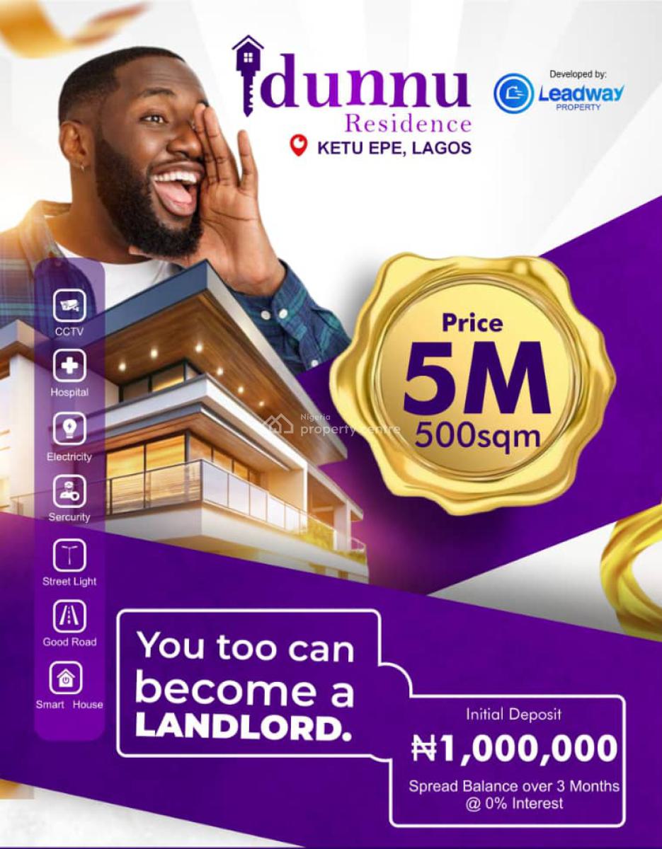 Land in a Fast Developing Environment, Ketu, Epe, Lagos, Mixed-use Land for Sale