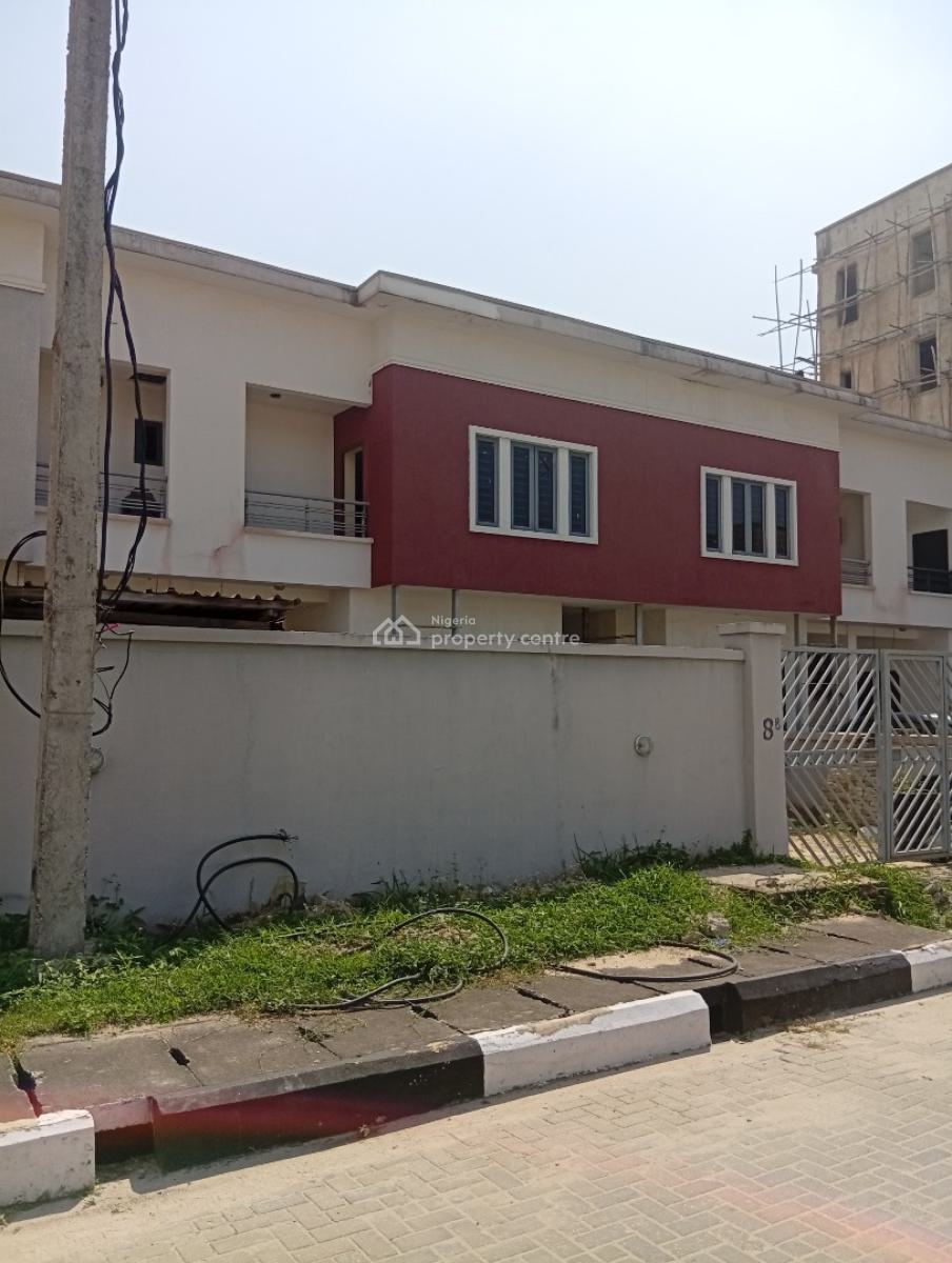 Newly Built 4 Bedrooms Terrace Duplex Self Compound, New Road, Lekki, Lagos, Terraced Duplex for Sale