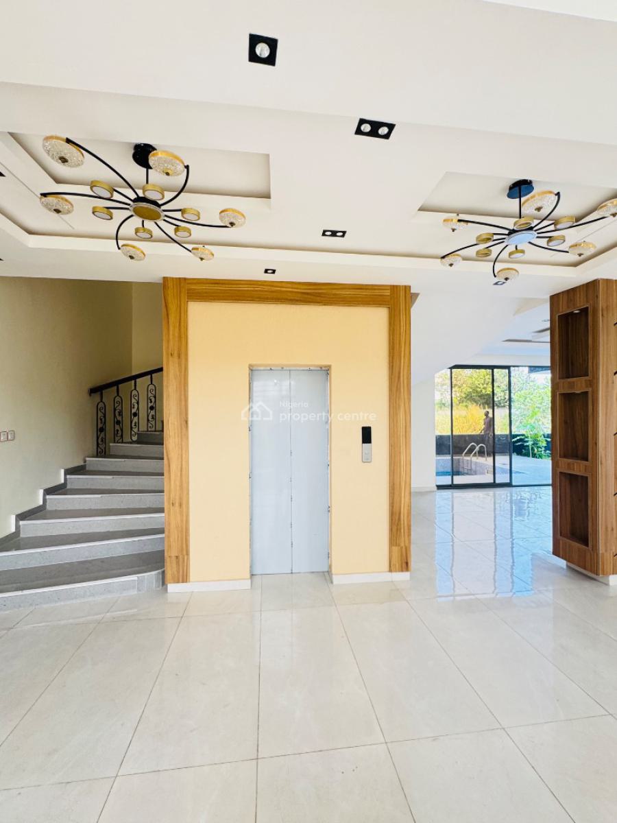 Contemporary 5bedroom Fully Detach  Duplex +pool+elevator,rooftop, Royal Garden Esatre Ajah, Lekki, Lagos, Detached Duplex for Sale