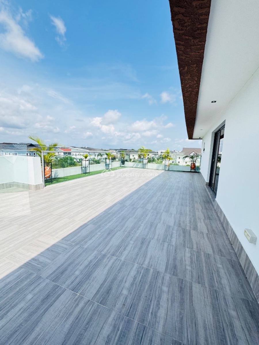 Contemporary 5bedroom Fully Detach  Duplex +pool+elevator,rooftop, Royal Garden Esatre Ajah, Lekki, Lagos, Detached Duplex for Sale