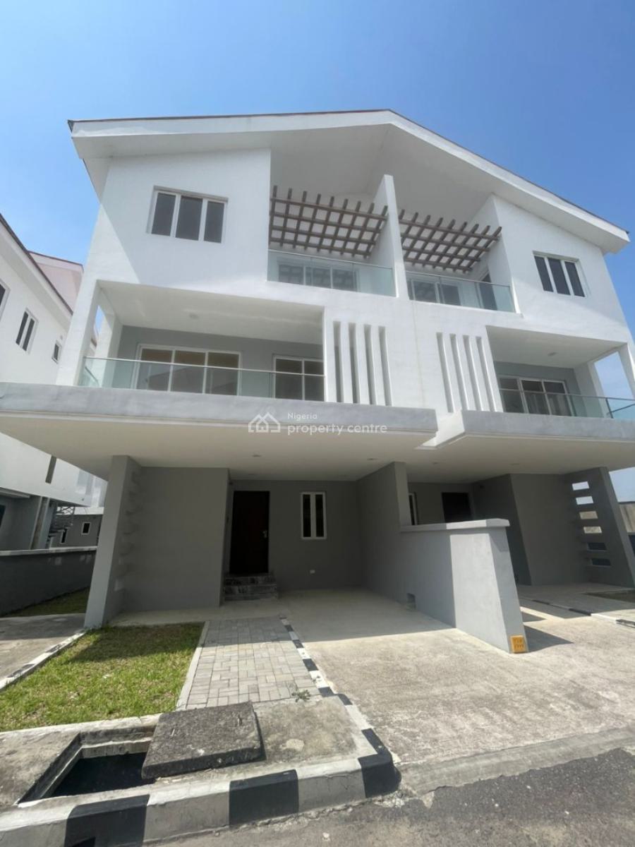 Uniquely Designed 5 Bedroom Semi Detached Luxury Home with Bq, Chevron, Lekki, Lagos, Semi-detached Duplex for Rent
