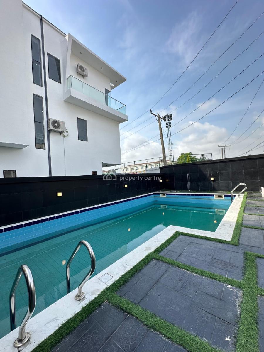 Beautifully Built 4 Bedroom Terrace Duplex with Bq ,pool, Gym & Playground, Ikate, Lekki, Lagos, Terraced Duplex for Sale