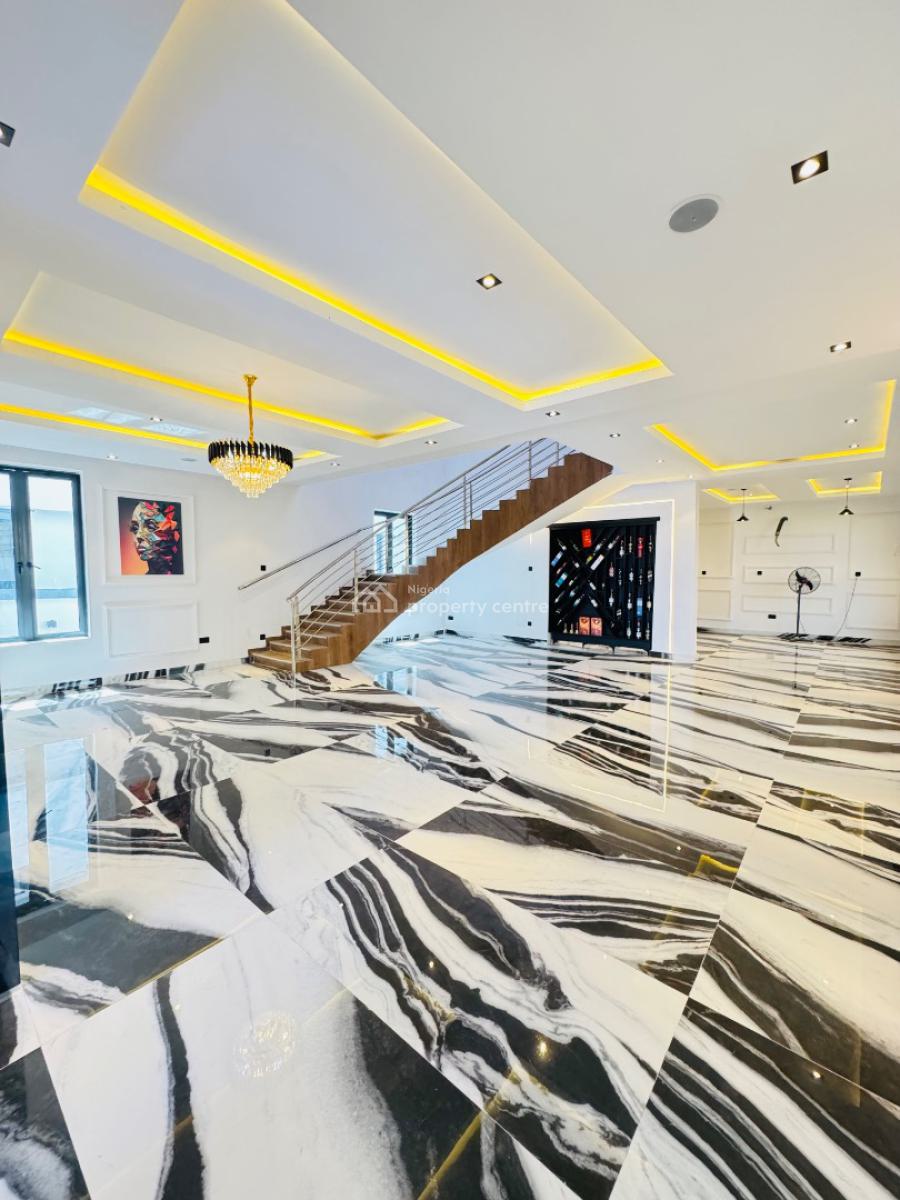 Contemporary 5 Bedroom Fully Detached Duplex  + Pool, Royal Gardens, Ajah, Lagos, Detached Duplex for Sale