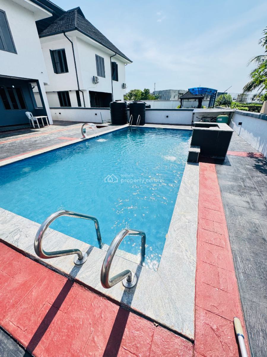 Contemporary 5 Bedroom Fully Detached Duplex  + Pool, Royal Gardens, Ajah, Lagos, Detached Duplex for Sale