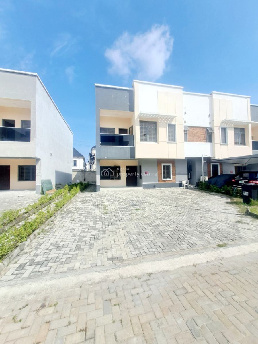 Newly Built 4 Bedroom Terrace with Bq and Gym, Chevron, Lekki, Lagos, Terraced Duplex for Rent