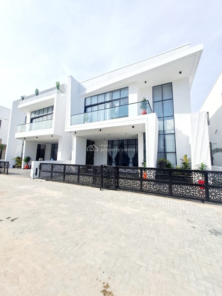 Newly Built 5 Bedroom Detached with Bq and Pool in a Gated Estate, Chevron, Lekki, Lagos, Detached Duplex for Sale