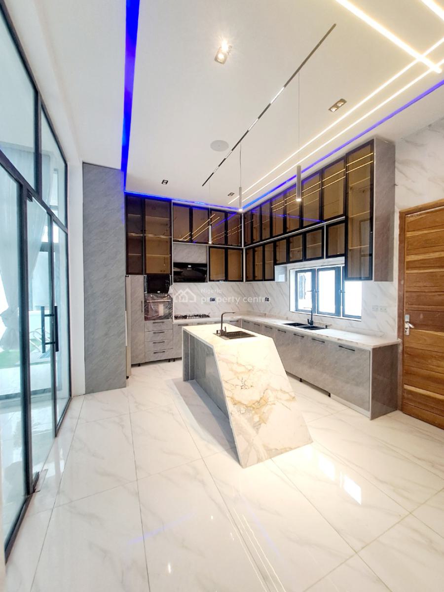 Newly Built 5 Bedroom Detached with Bq and Pool in a Gated Estate, Chevron, Lekki, Lagos, Detached Duplex for Sale