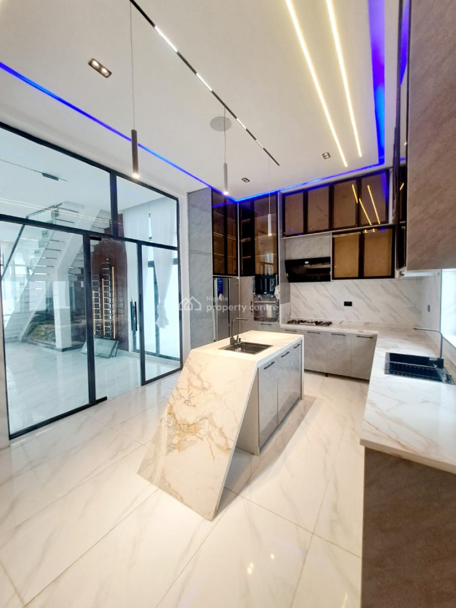 Newly Built 5 Bedroom Detached with Bq and Pool in a Gated Estate, Chevron, Lekki, Lagos, Detached Duplex for Sale