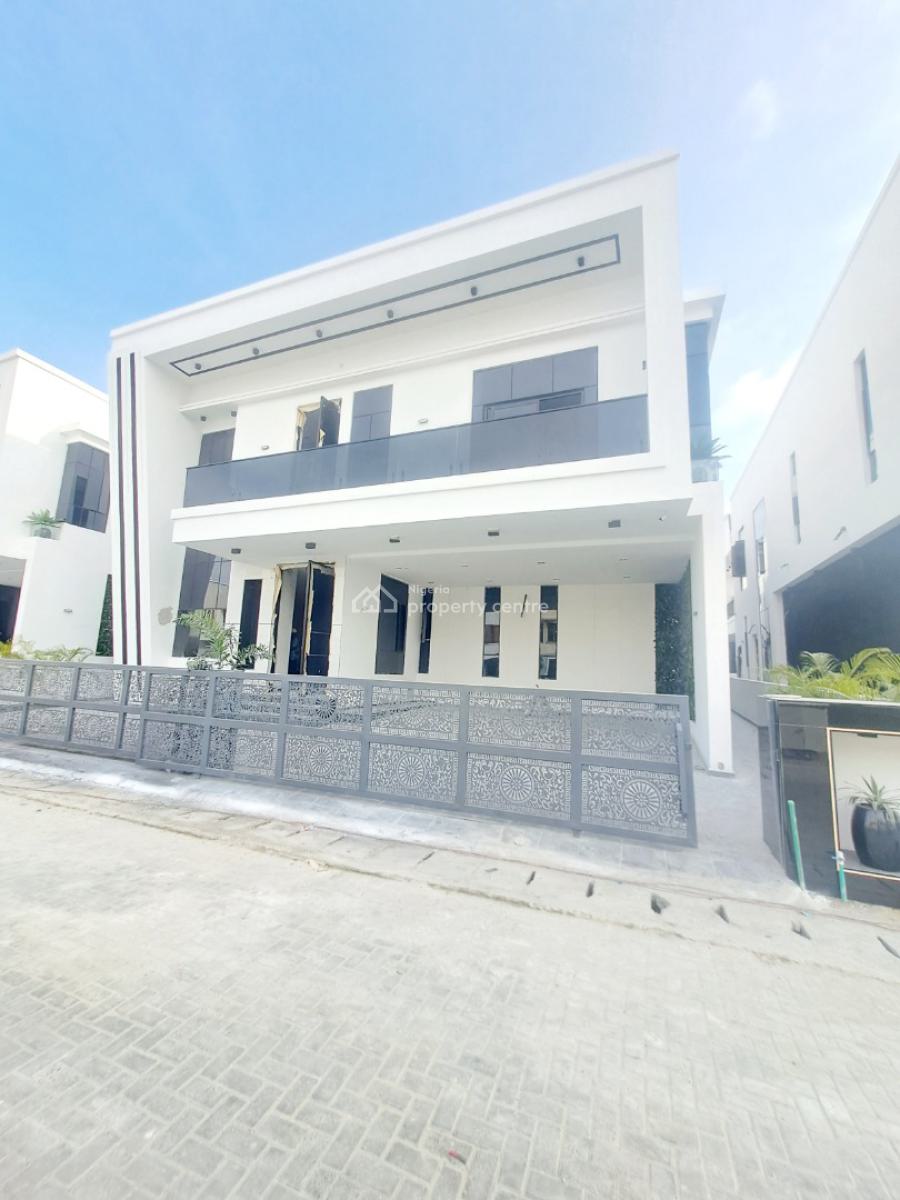 Newly Built 5 Bedroom Detached with Bq, Pool, Cinema & Gym Equipments, Chevron, Lekki, Lagos, Detached Duplex for Sale