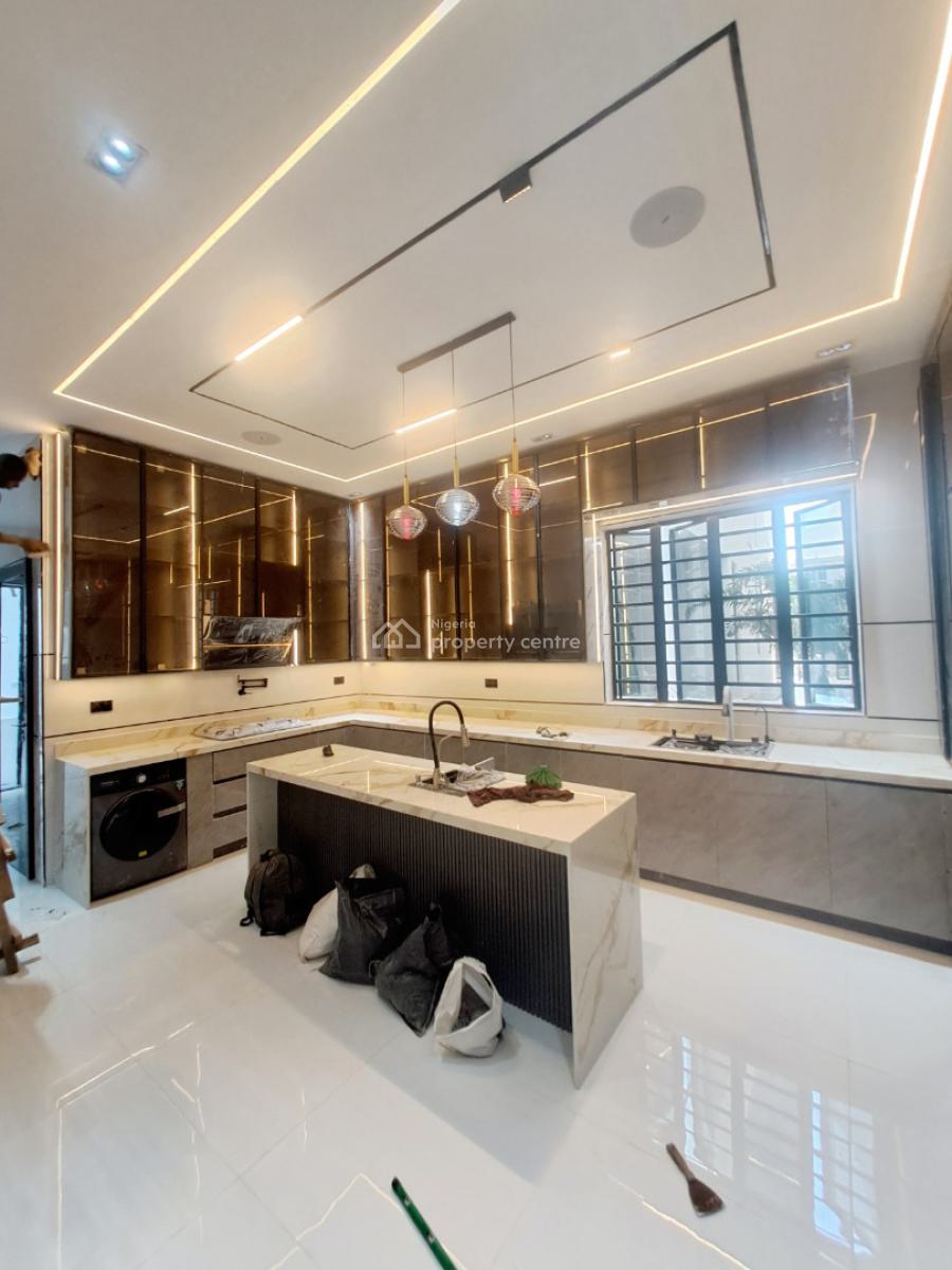 Newly Built 5 Bedroom Detached with Bq, Pool, Cinema & Gym Equipments, Chevron, Lekki, Lagos, Detached Duplex for Sale
