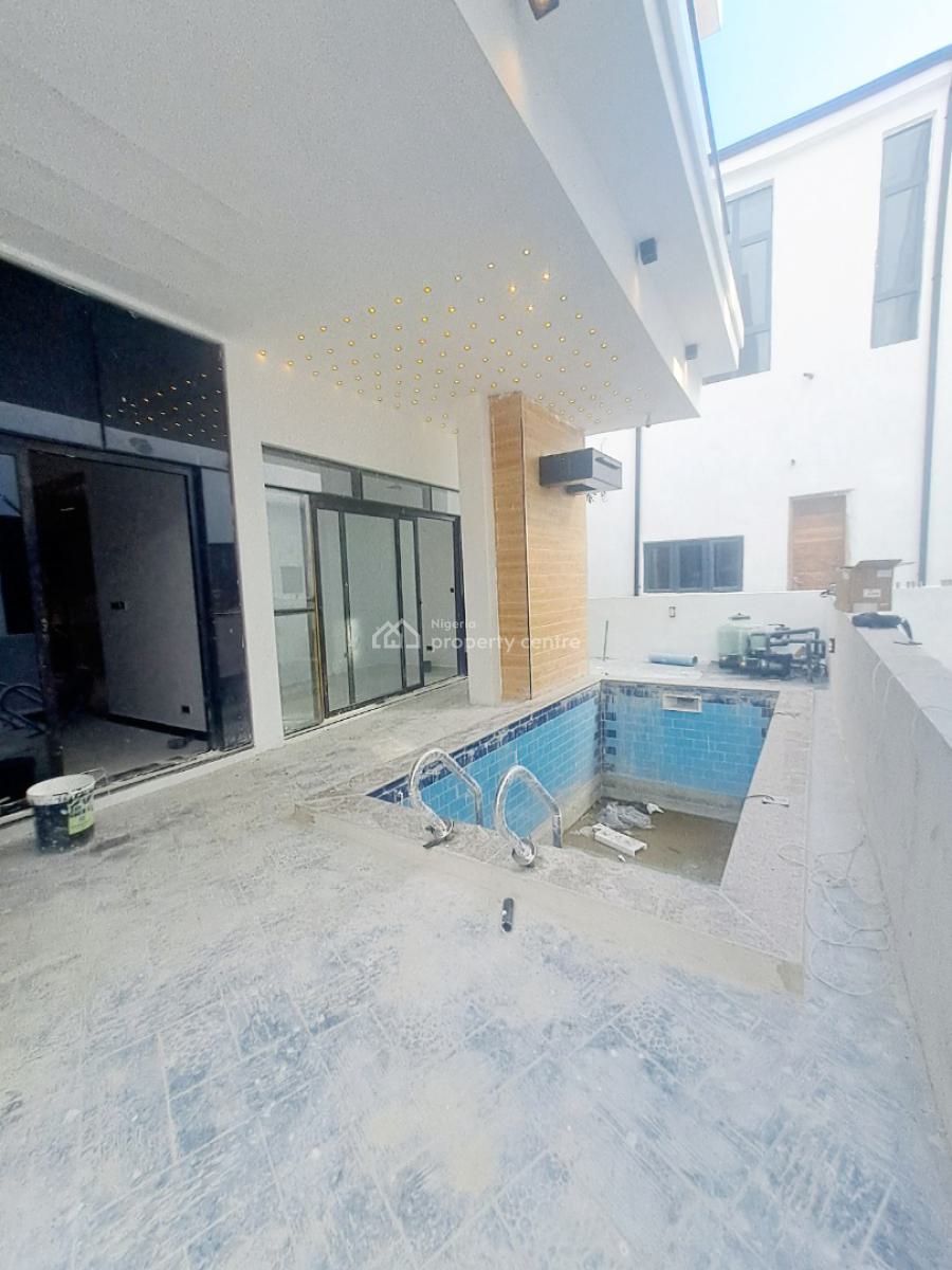 Newly Built 5 Bedroom Detached with Bq, Pool, Cinema & Gym Equipments, Chevron, Lekki, Lagos, Detached Duplex for Sale