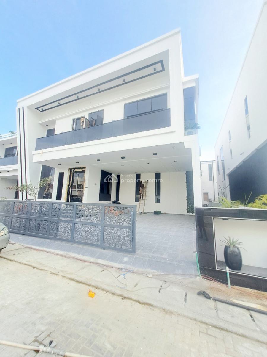 Newly Built 5 Bedroom Detached with Bq, Pool, Cinema & Gym Equipments, Chevron, Lekki, Lagos, Detached Duplex for Sale
