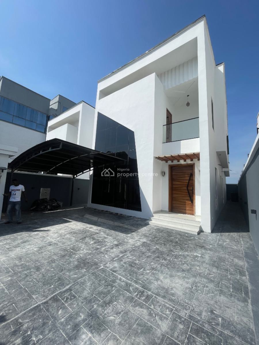 5 Bedroom Fully Detached, with Pool and Bq, Secured Estate in Chevron, Lekki, Lagos, Detached Duplex for Sale