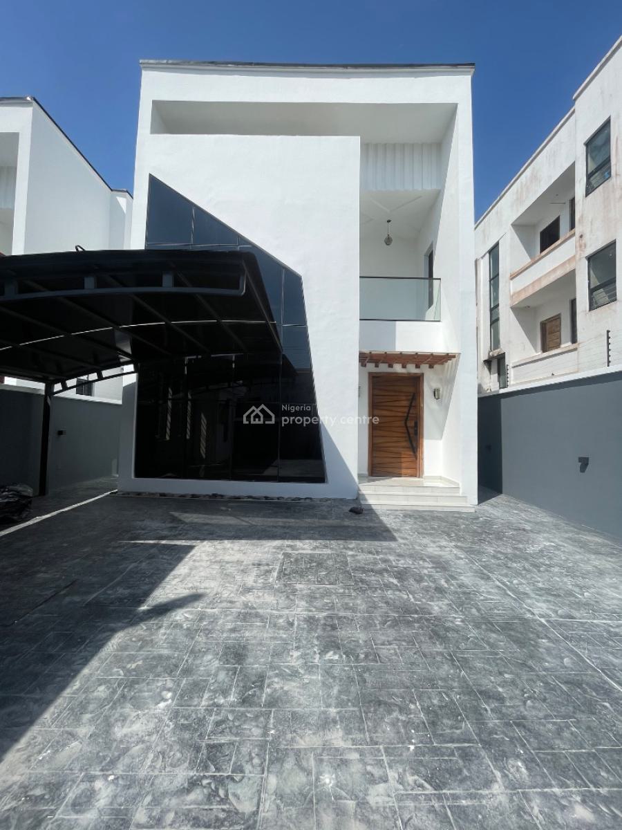 5 Bedroom Fully Detached, with Pool and Bq, Secured Estate in Chevron, Lekki, Lagos, Detached Duplex for Sale