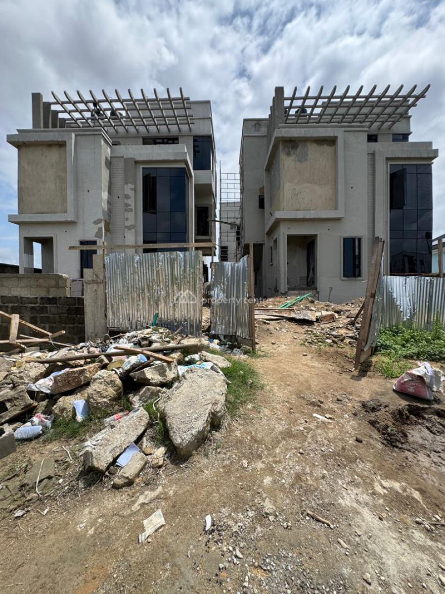 Nicely Built 4 Bedroom Detached Duplex Plus Gym and Terrace, Stunning Detailed Home with Gym Room, Terrace, Bq in a Secured Estate, Surulere, Lagos, Detached Duplex for Sale