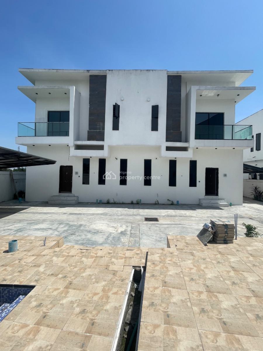 Spacious 4bedroom Semi Detached Duplex with Bq and General Pool, a Secured Villa in a Secured Estate Orchid Lekki, Lekki, Lagos, Semi-detached Duplex for Sale