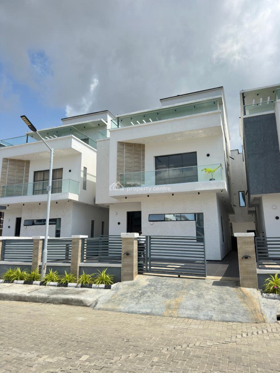 Newly Built 5 Bedroom Detached with an Open Rooftop, Private Cinema, Osapa, Lekki, Lagos, Detached Duplex for Sale