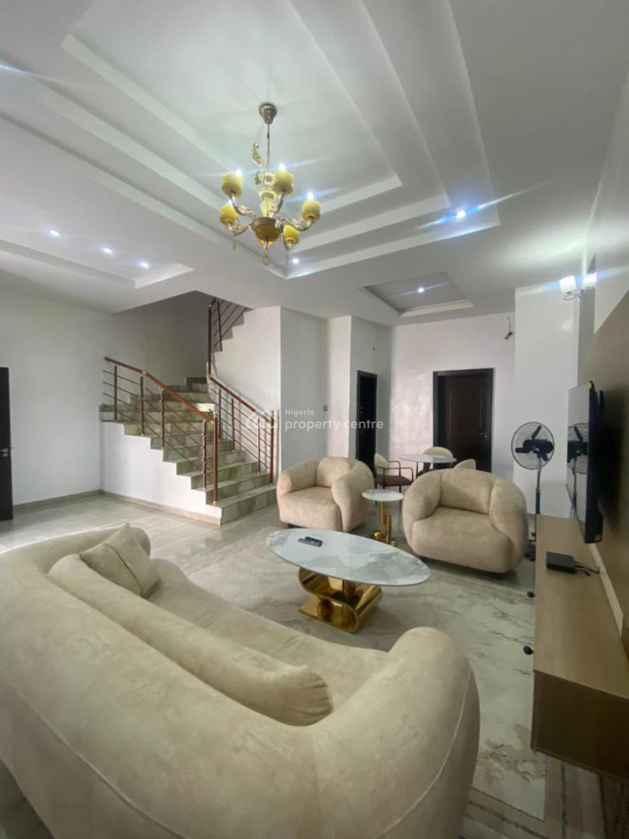 Tastefully Furnished 4 Bedroom Terrace Duplex with 24/7 Light, Chevron Toll Gate, Orchid Road, Lekki, Lagos, Terraced Duplex for Rent