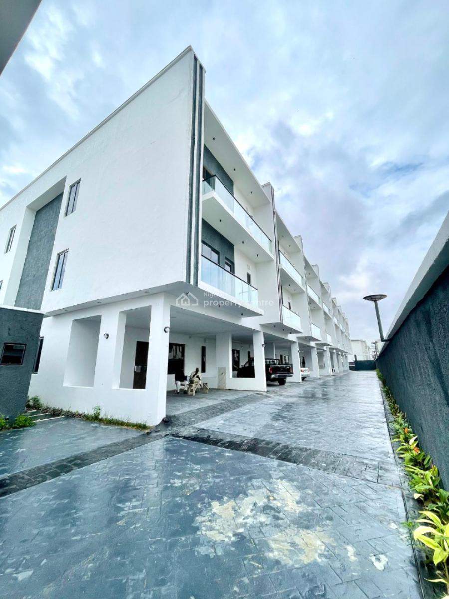 Elegant & Spacious 4bedroom Terrace Duplex on Two Floors with Bq, Ikate, Lekki, Lagos, Terraced Duplex for Sale