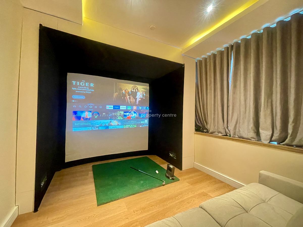 Aesthetically Detailed Three-bedroom Maisonette with Private Cinema, Located at Kunle Ogunba Street, Lekki Phase 1, Lekki, Lagos, Flat / Apartment Short Let