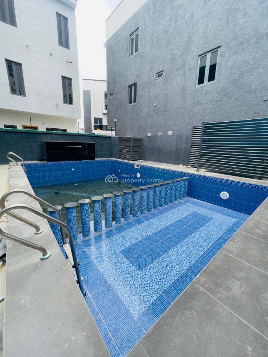 4 Bedroom Terrace Duplex with Boys Quarters, Gym and Swimming Pool, Ikate, Lekki, Lagos, Terraced Duplex for Sale