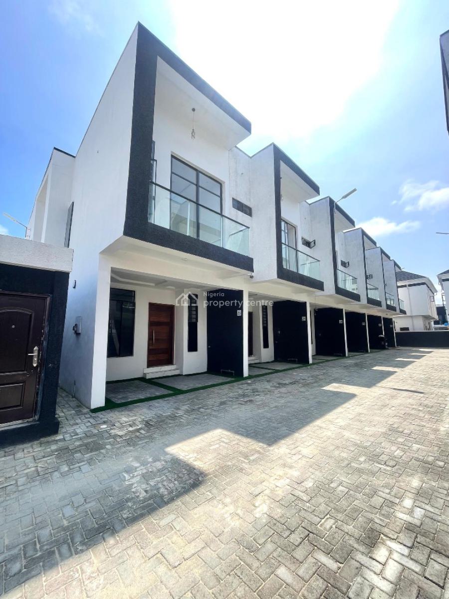 Distinguishing 4 Bedroom Terrace Duplex with Bq, Ikota, Lekki, Lagos, Terraced Duplex for Sale