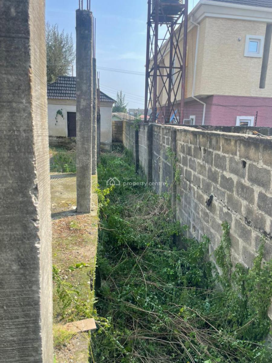 Fenced and Gated Land with Solid Foundation and Massive Structure, Seaside Estate, Badore, Ajah, Lagos, Mixed-use Land for Sale