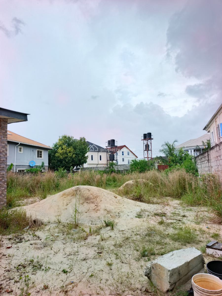 Smart Plot of Land By 600+sqm with Fence in Tarred Estate., in Very Good Estate Ogombo, Abraham Adesanya Axis Ajah Lagos, Ajah, Lagos, Residential Land for Sale