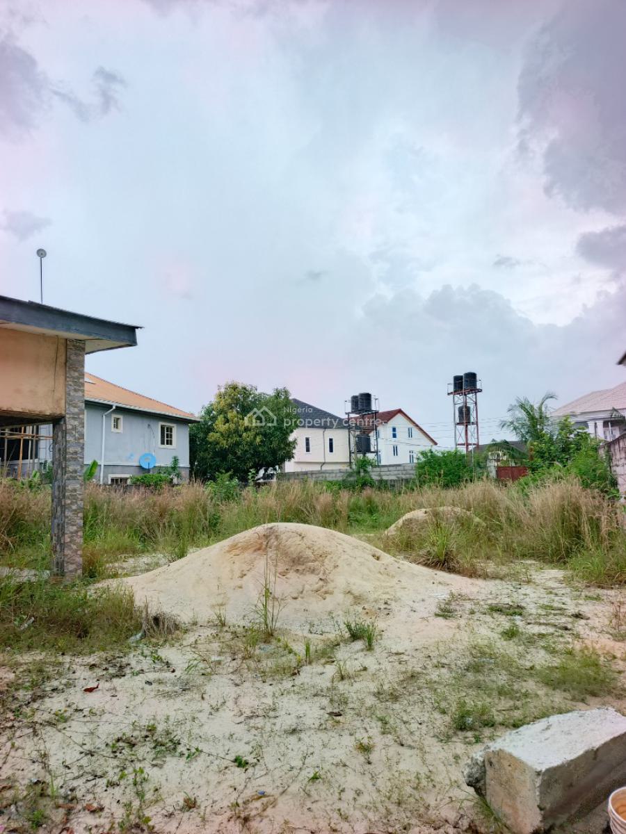 Smart Plot of Land By 600+sqm with Fence in Tarred Estate., in Very Good Estate Ogombo, Abraham Adesanya Axis Ajah Lagos, Ajah, Lagos, Residential Land for Sale