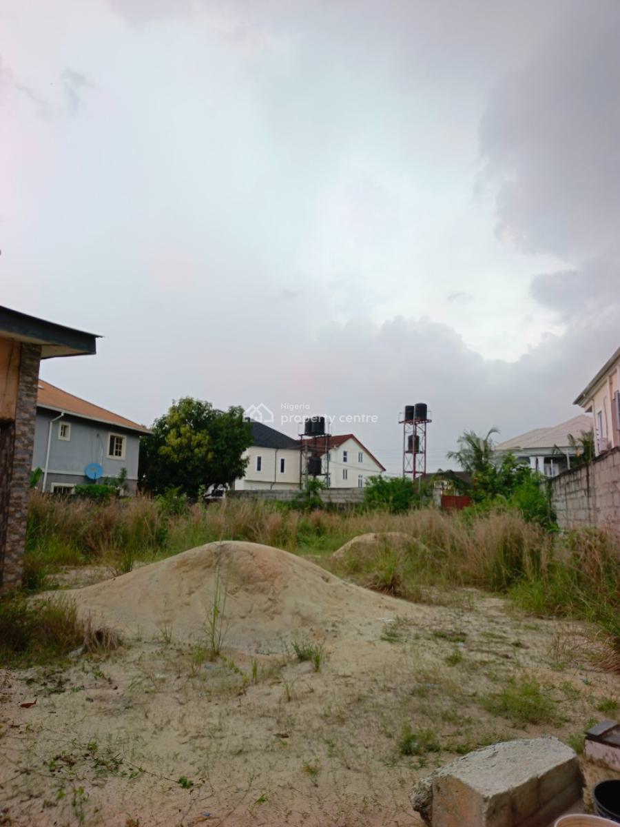 Smart Plot of Land By 600+sqm with Fence in Tarred Estate., in Very Good Estate Ogombo, Abraham Adesanya Axis Ajah Lagos, Ajah, Lagos, Residential Land for Sale