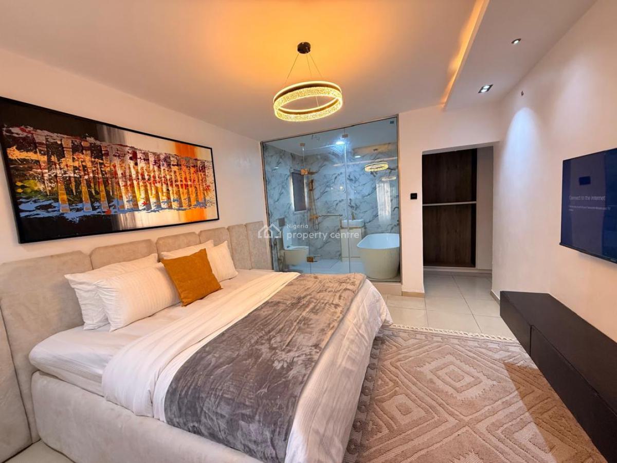 Beautiful Sea View Luxury 1bedroom Apartment with, Elevator, Spa, Periwinkle Estate,, Lekki Phase 1, Lekki, Lagos, Flat / Apartment Short Let