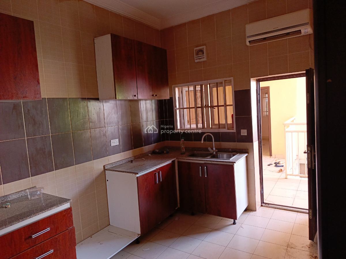 Clean Serviced 3 Bedroom Flat with Bq on The First Floor in a Serene E, Life Camp By Catholic Church Traffic-free Road, Life Camp, Abuja, Flat / Apartment for Rent