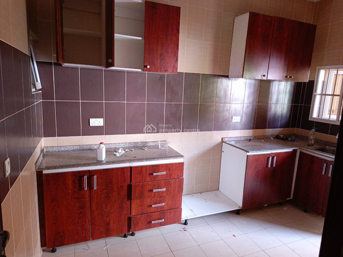Clean Serviced 3 Bedroom Flat with Bq on The First Floor in a Serene E, Life Camp By Catholic Church Traffic-free Road, Life Camp, Abuja, Flat / Apartment for Rent