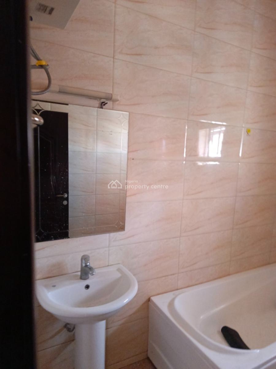 Clean Serviced 3 Bedroom Flat with Bq on The First Floor in a Serene E, Life Camp By Catholic Church Traffic-free Road, Life Camp, Abuja, Flat / Apartment for Rent