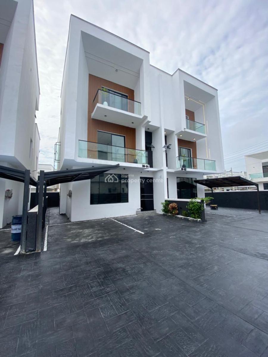 Contemporary 4 Bedroom Semidetached Duplex with Bq, Orchid Road, Lekki, Lagos, Semi-detached Duplex for Sale
