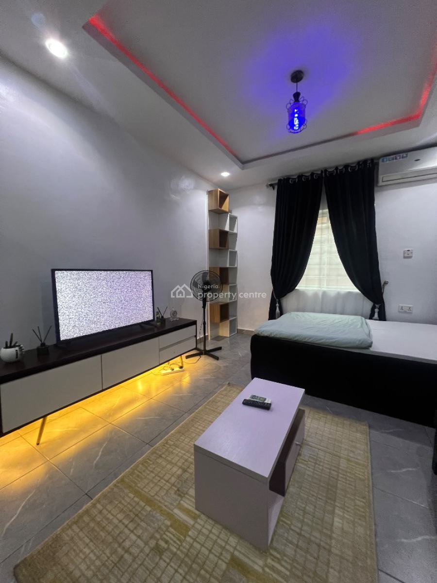 Furnished Studio Apartment in a Mini Estate, 8 Lawal Street, Jibowu, Yaba, Lagos, Self Contain (single Rooms) for Rent