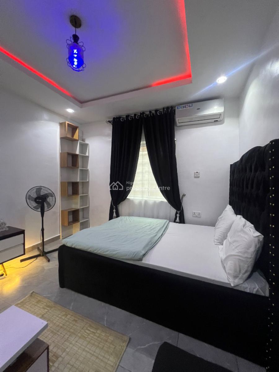 Furnished Studio Apartment in a Mini Estate, 8 Lawal Street, Jibowu, Yaba, Lagos, Self Contain (single Rooms) for Rent