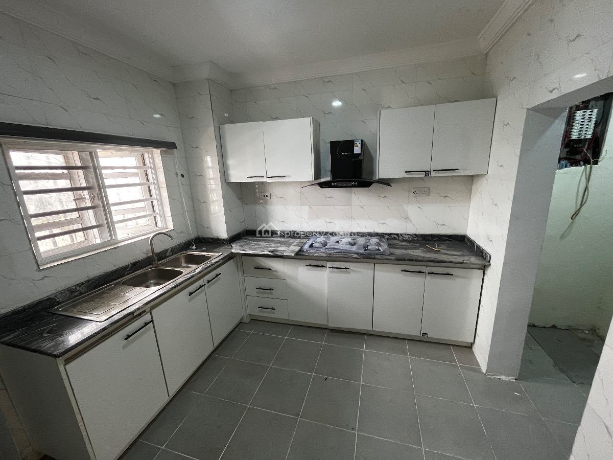 Newly Built Semi-furnished 3 Bedroom Flat, Musiliu Smith Street, Panti, Adekunle, Yaba, Lagos, Flat / Apartment for Rent