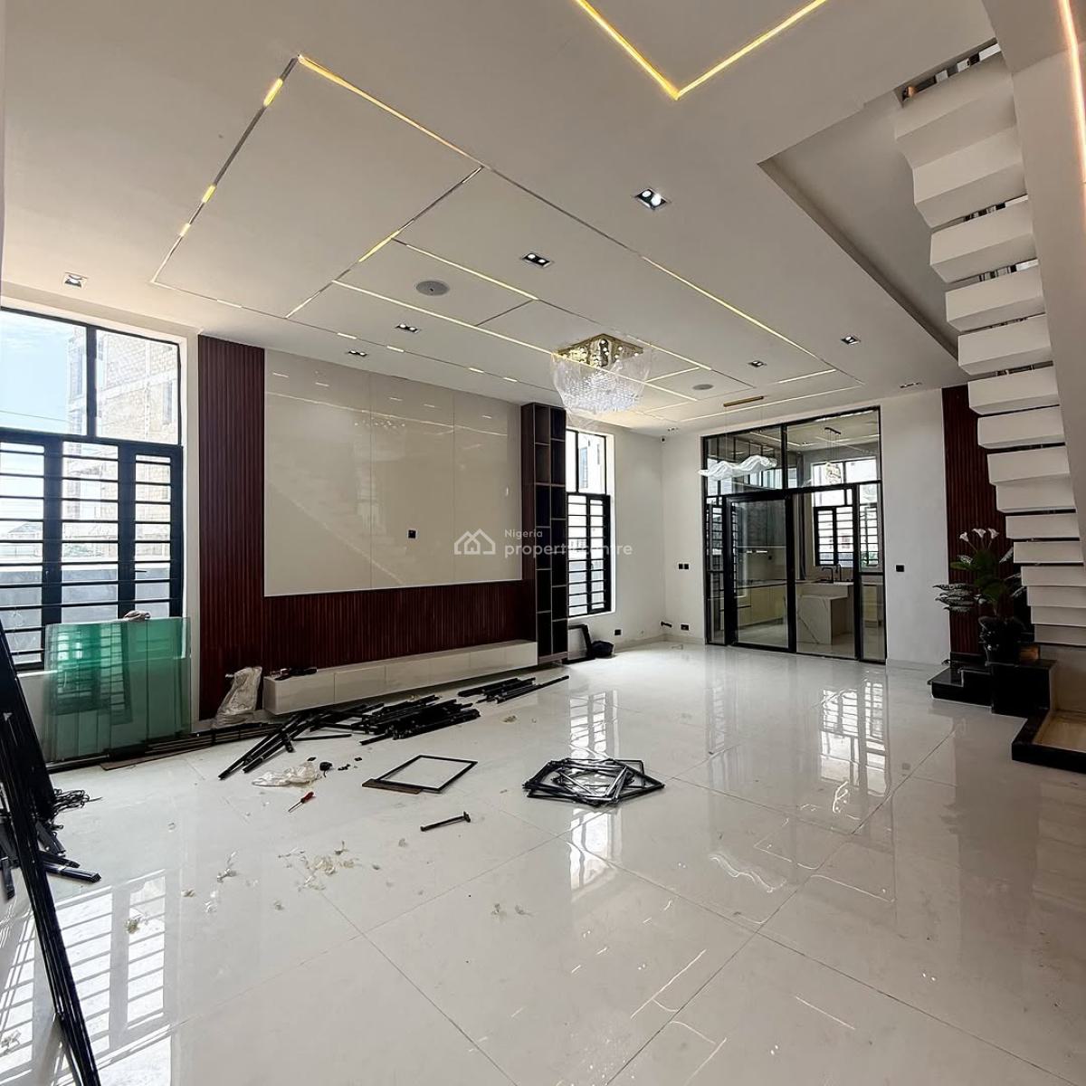 Well Built 5 Bedroom Detached Duplex with Pool + Bq, Chevron, Lekki, Lagos, Detached Duplex for Sale